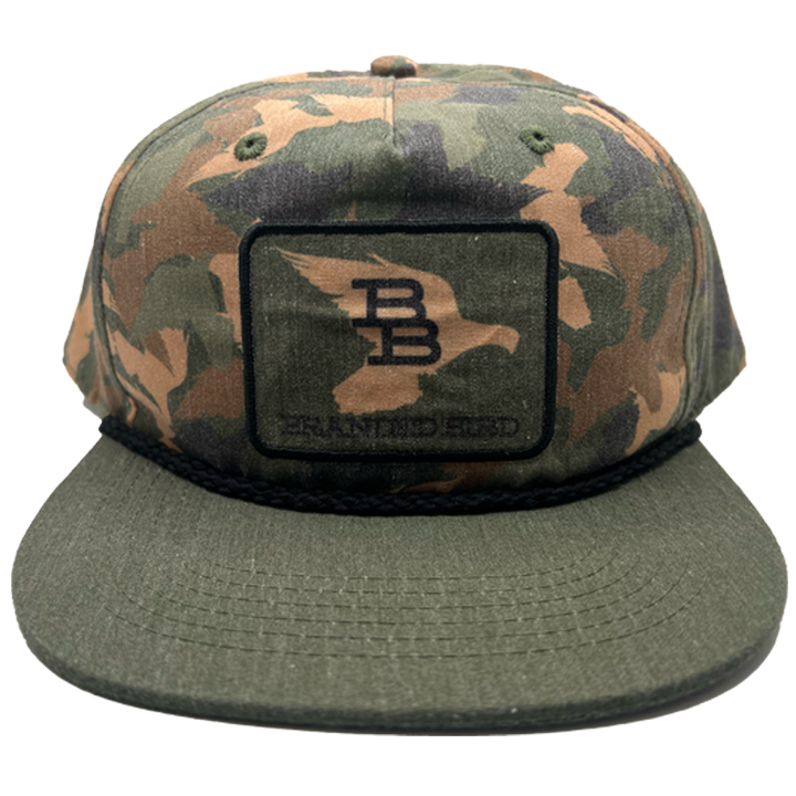 Dove Camo Flat Bill Rope Hat